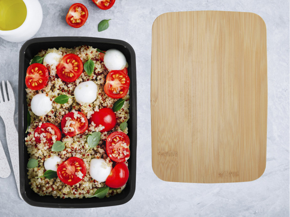 Mangi Ланч-бокс 750 мл - сплошной черный-4