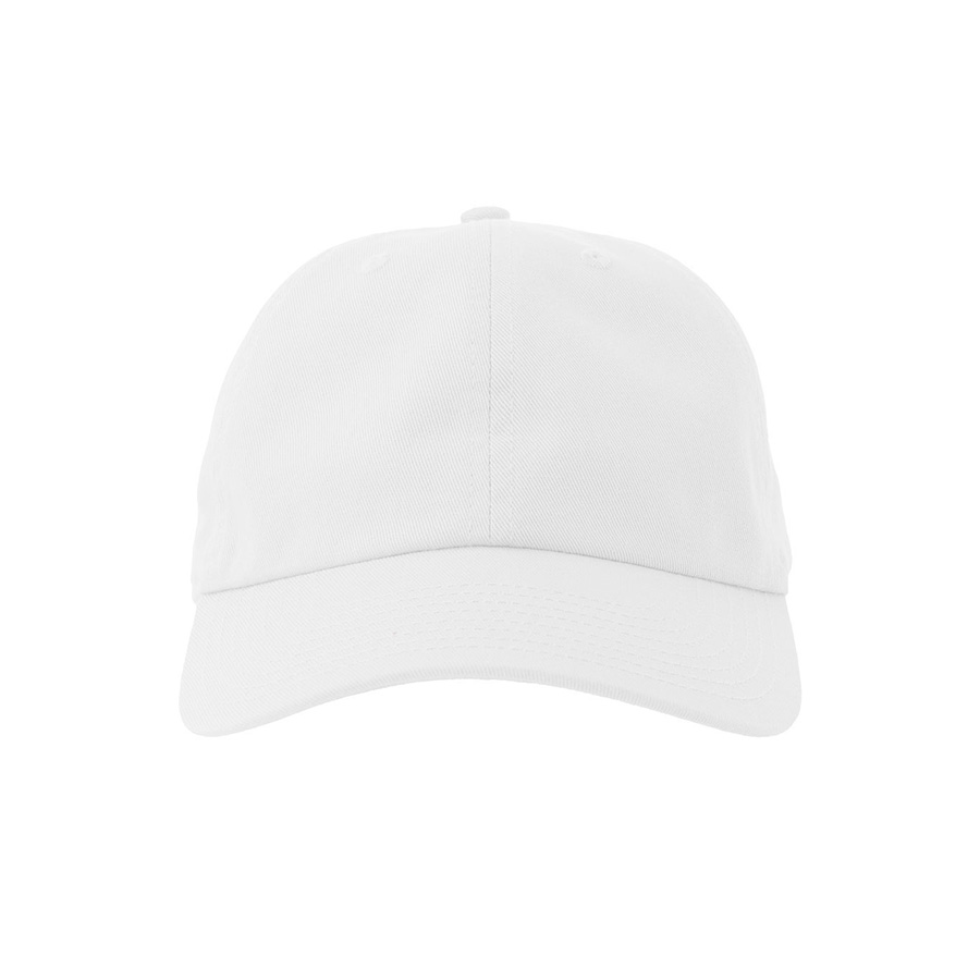 Бейсболка DAD HAT-S, 6 клиньев, металлическая застежка, белый-7