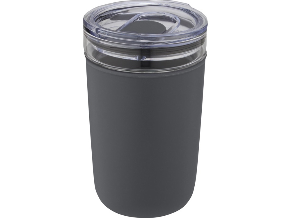 Bello, стеклянная кружка объемом 420 мл с внешней стенкой из переработанного пластика, серый-0