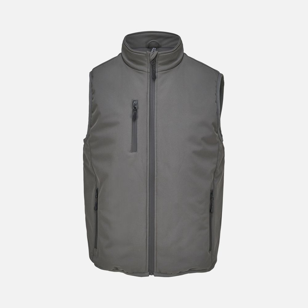 Жилет софтшелл унисекс Falcon BW, темно-серый-0