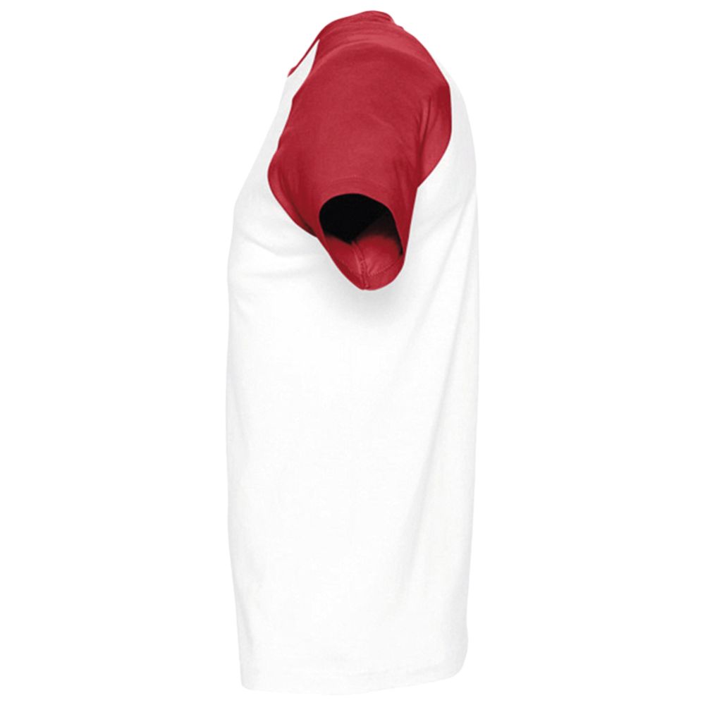 Футболка мужская двухцветная Funky 150, белая с красным-1