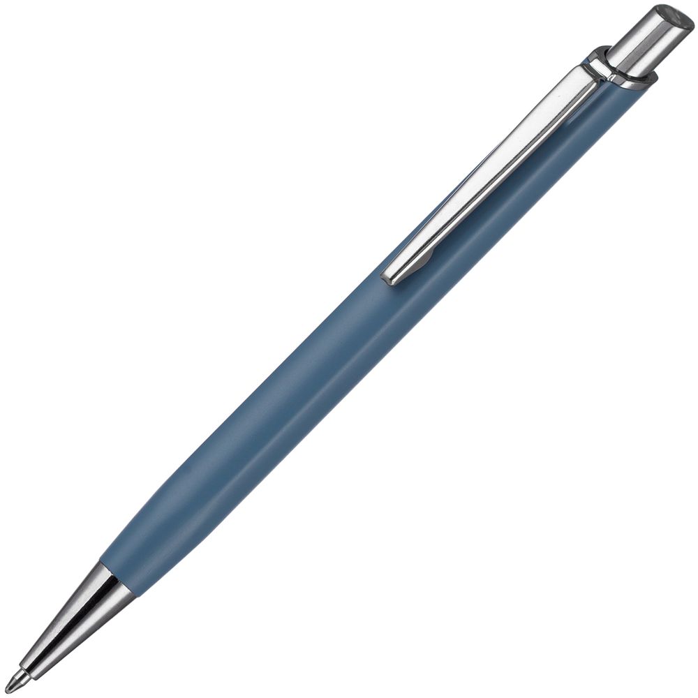Ручка шариковая Konvent, матовая, серо-синяя-1