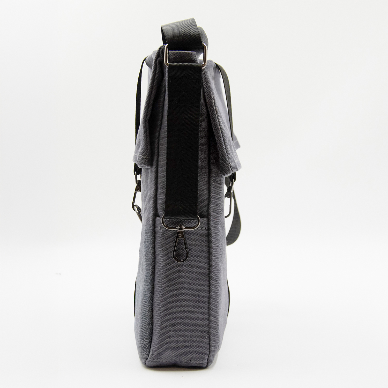 Шоппер Superbag Companion, с тремя отделениями, боковым креплением (карабин) и карманом (серый с черным)-3