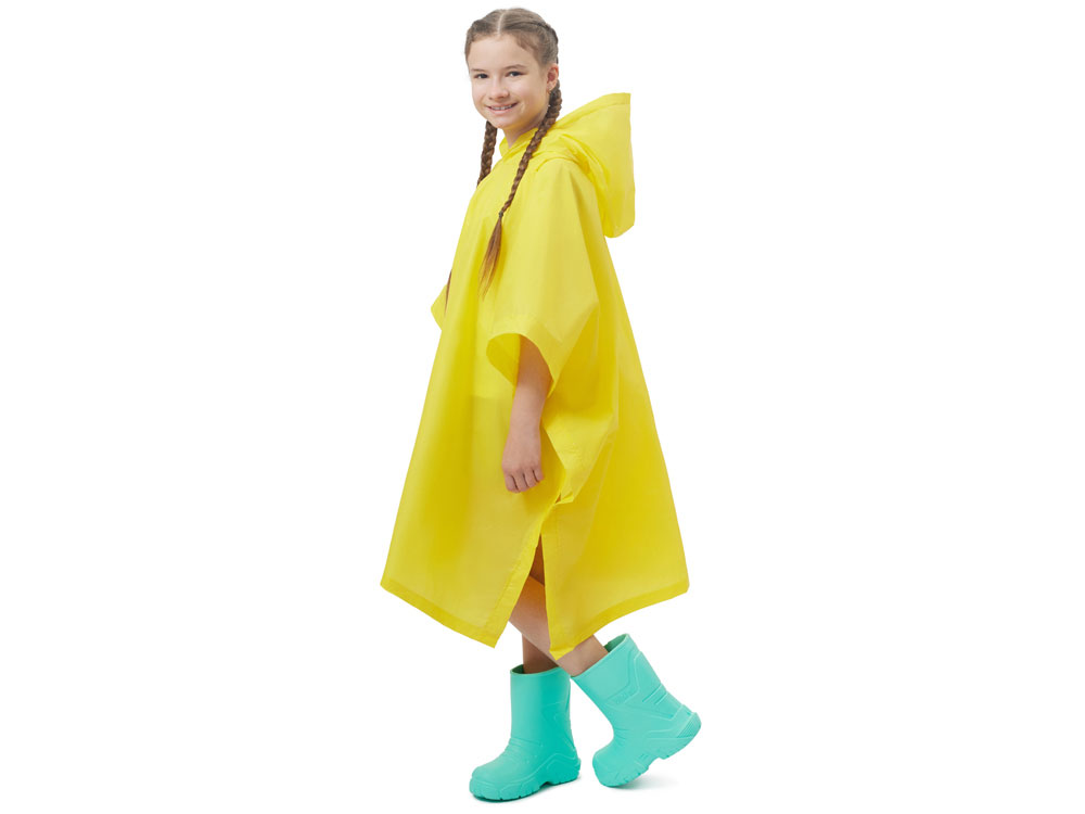 Пончо Hawaii c чехлом детский, желтый-1