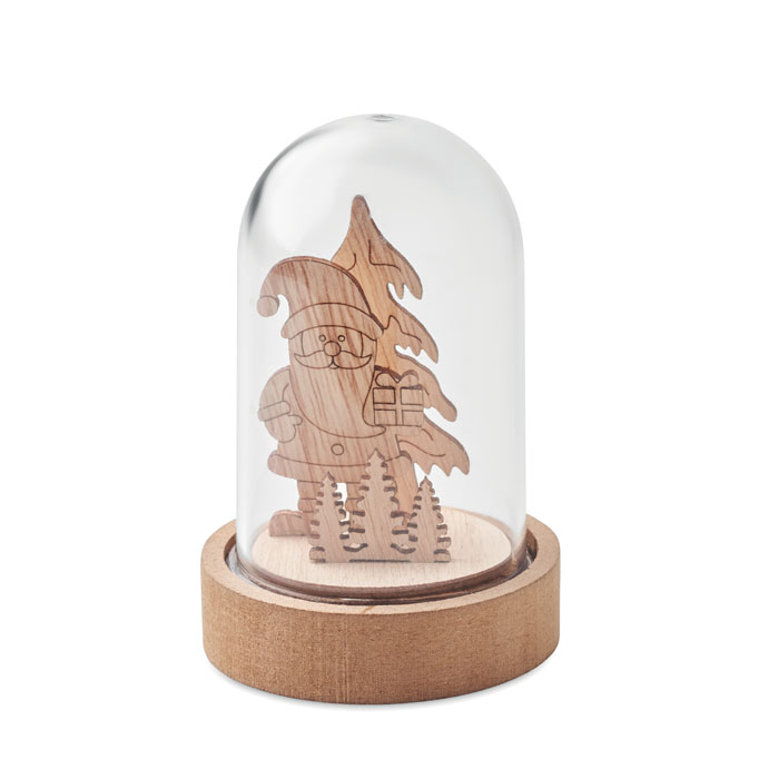 Украшение новогоднее, древесный-0