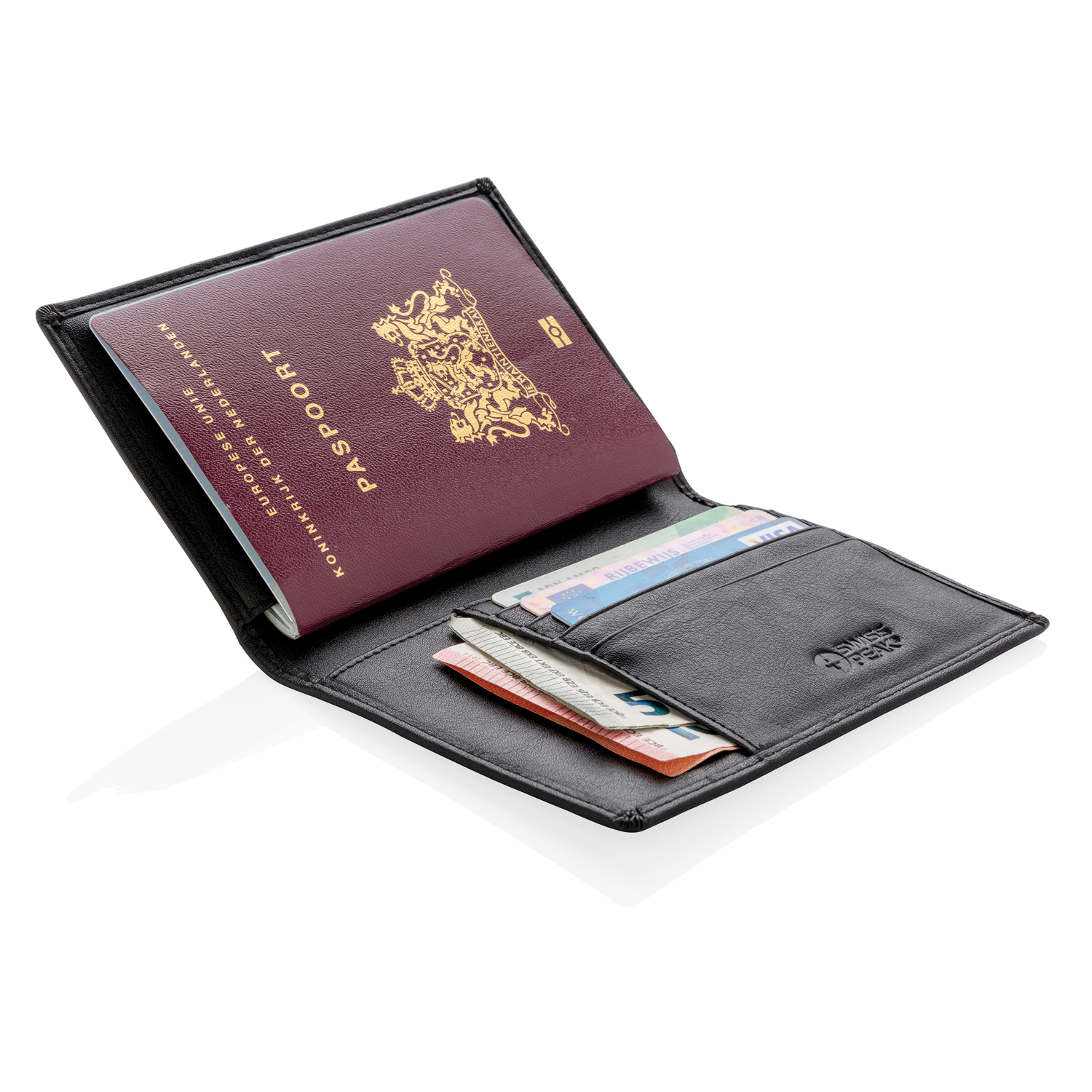 Обложка для паспорта Swiss Peak с защитой от сканирования RFID-1