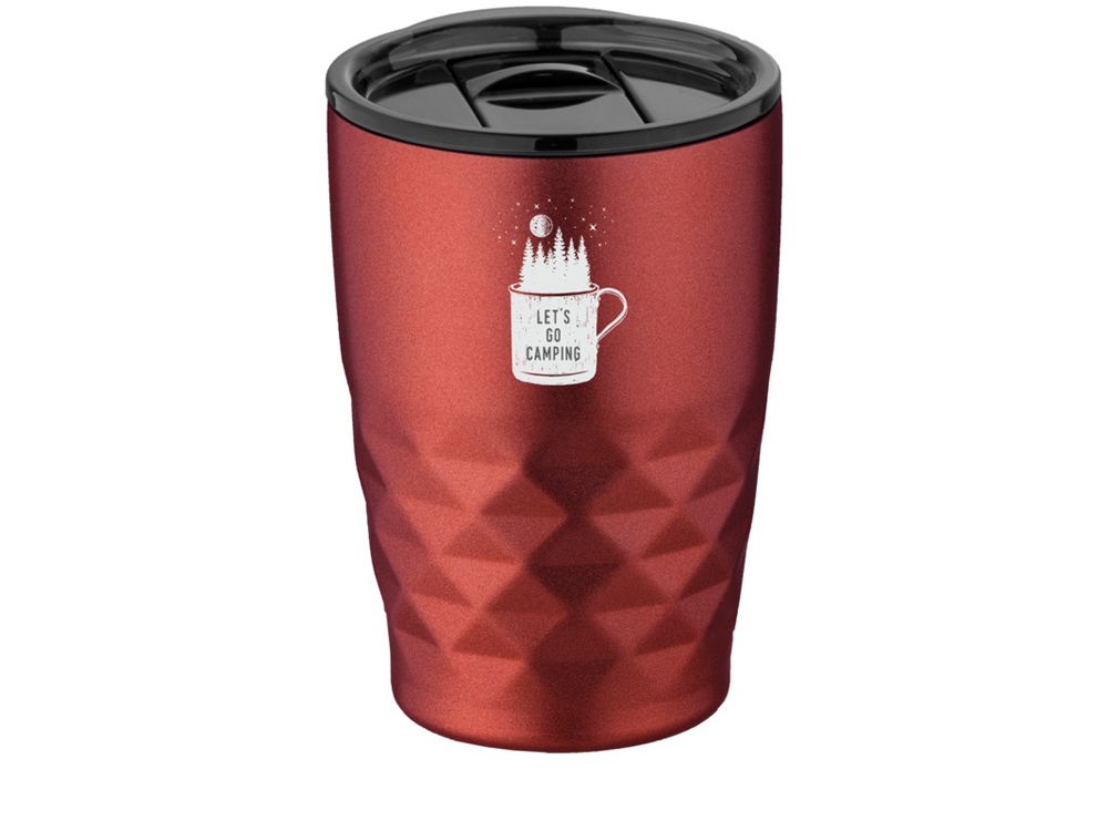 Кружка Geo с вакуумной изоляцией, красный-5