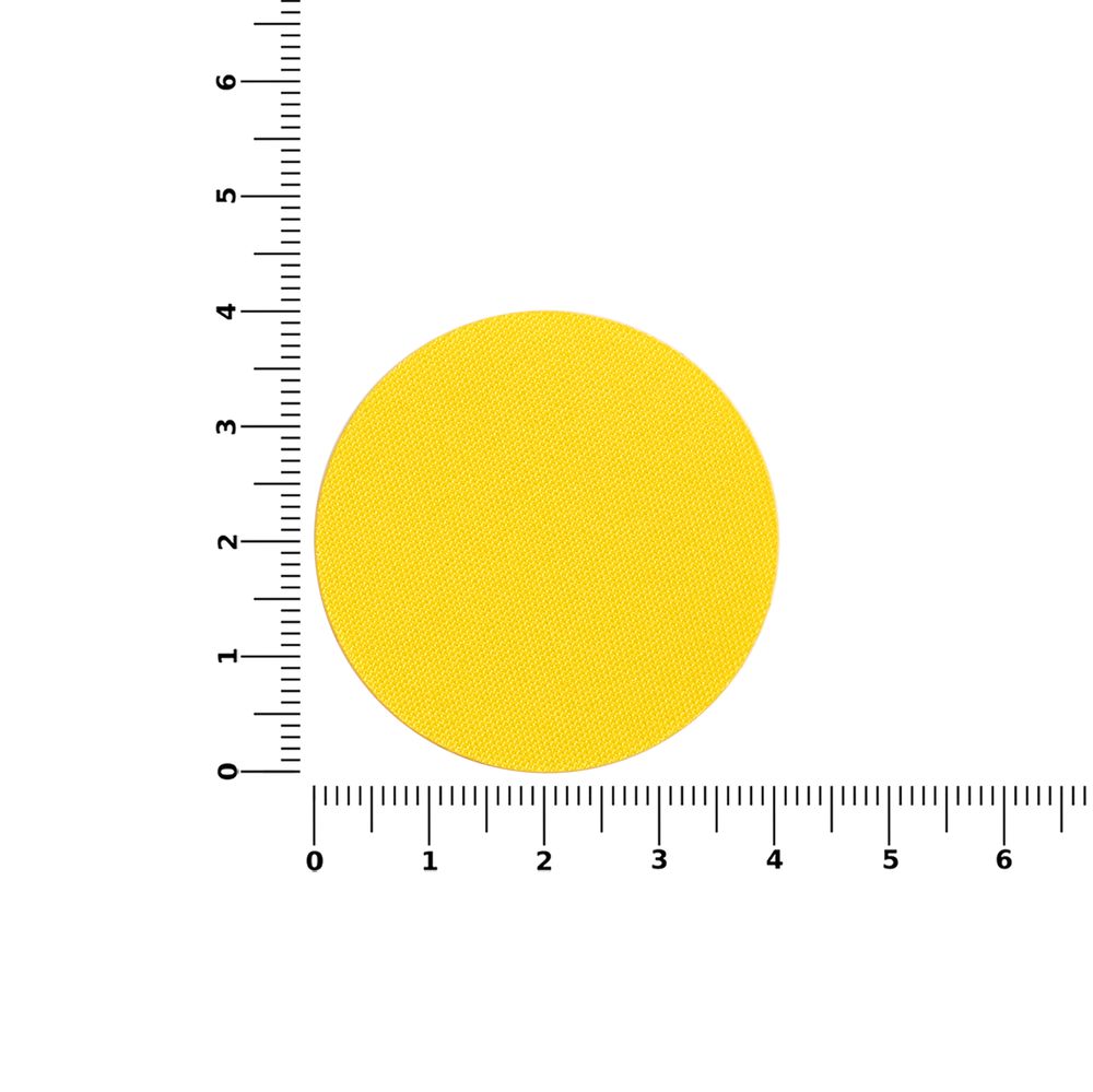 Наклейка тканевая Lunga Round, M, желтая-1