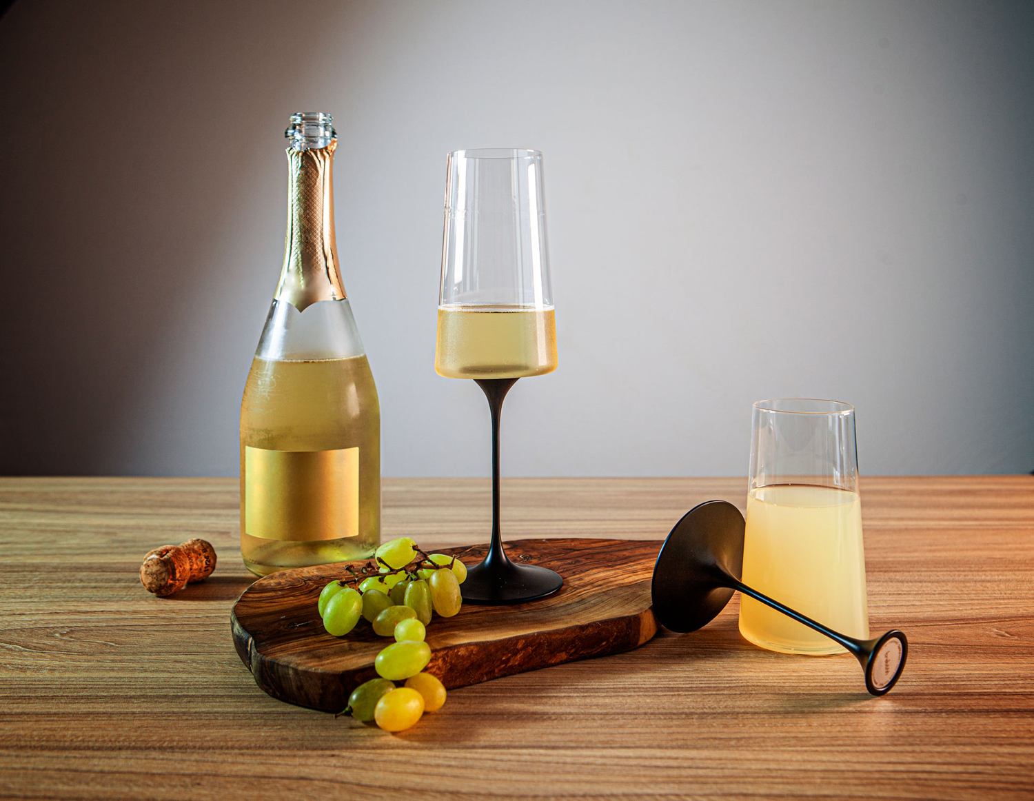 Хрустальный бокал для игристого вина на магните Trebonn SplitGlass, 2 шт, 320 мл-10