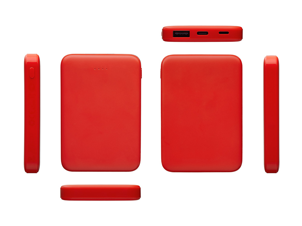 Внешний аккумулятор Simp, 5000 мАч, красный-4