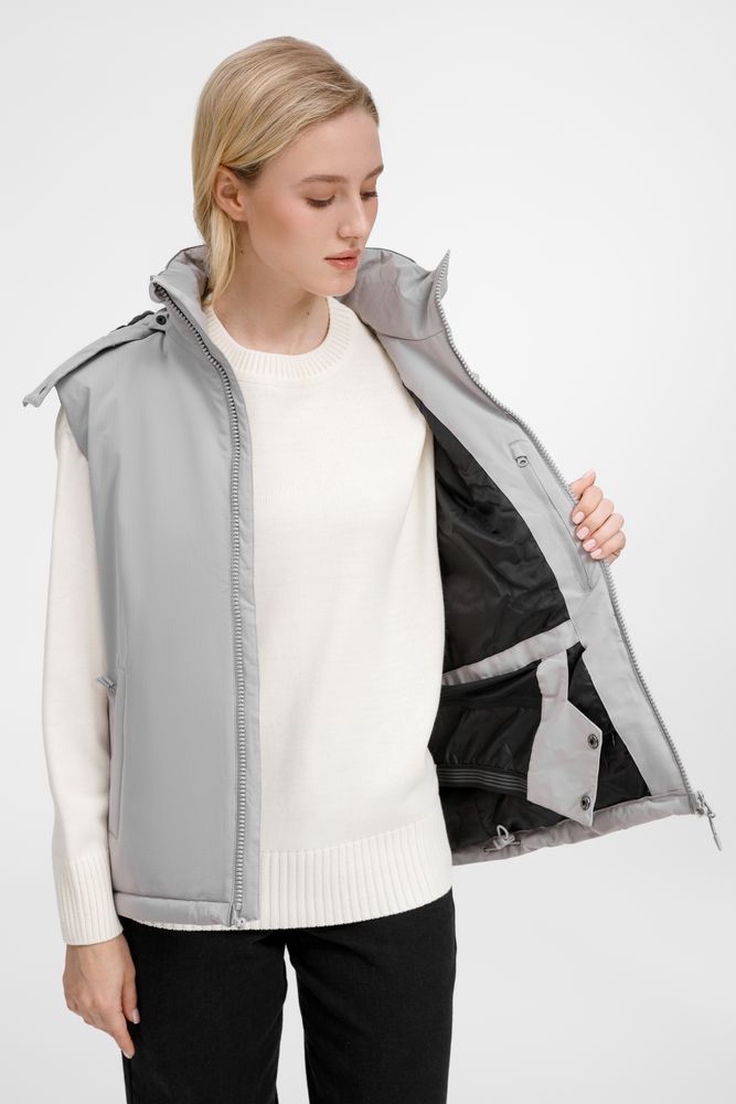 Жилет унисекс Sfera, светло-серый-7