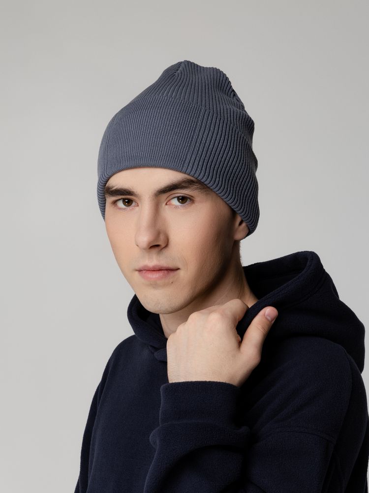 Шапка Real Rib, серая-5