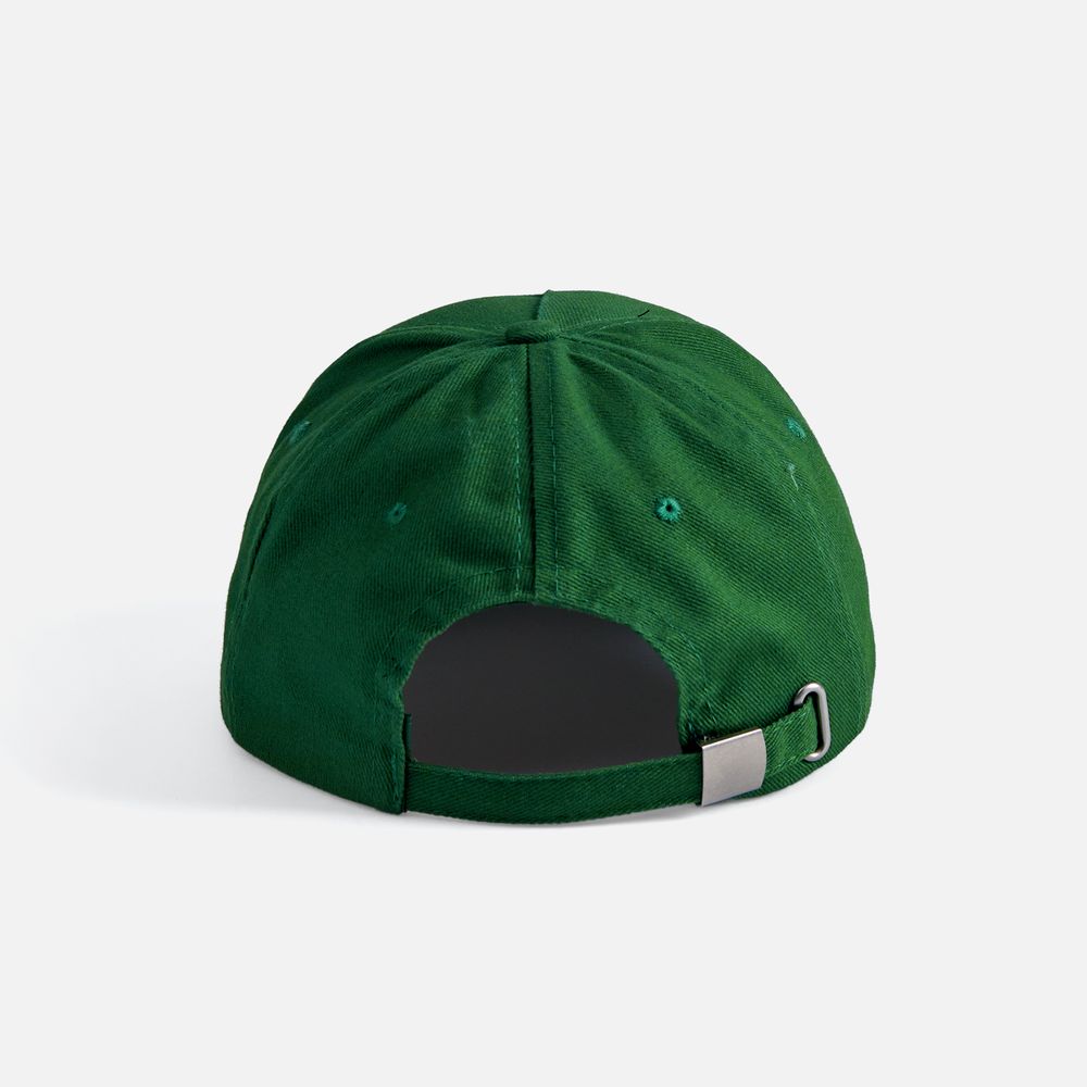 Бейсболка Long Beach, темно-зеленая-3