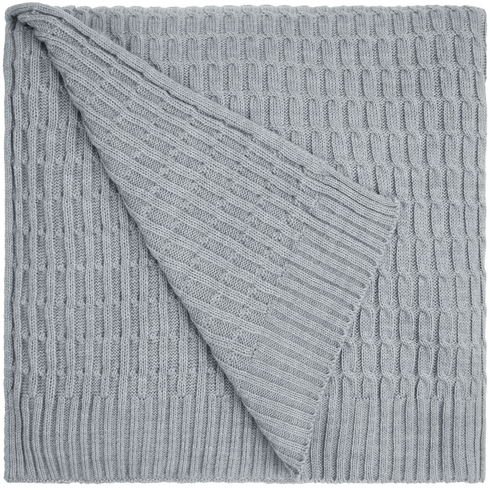 Плед Slumberland, серебристо-серый меланж-1