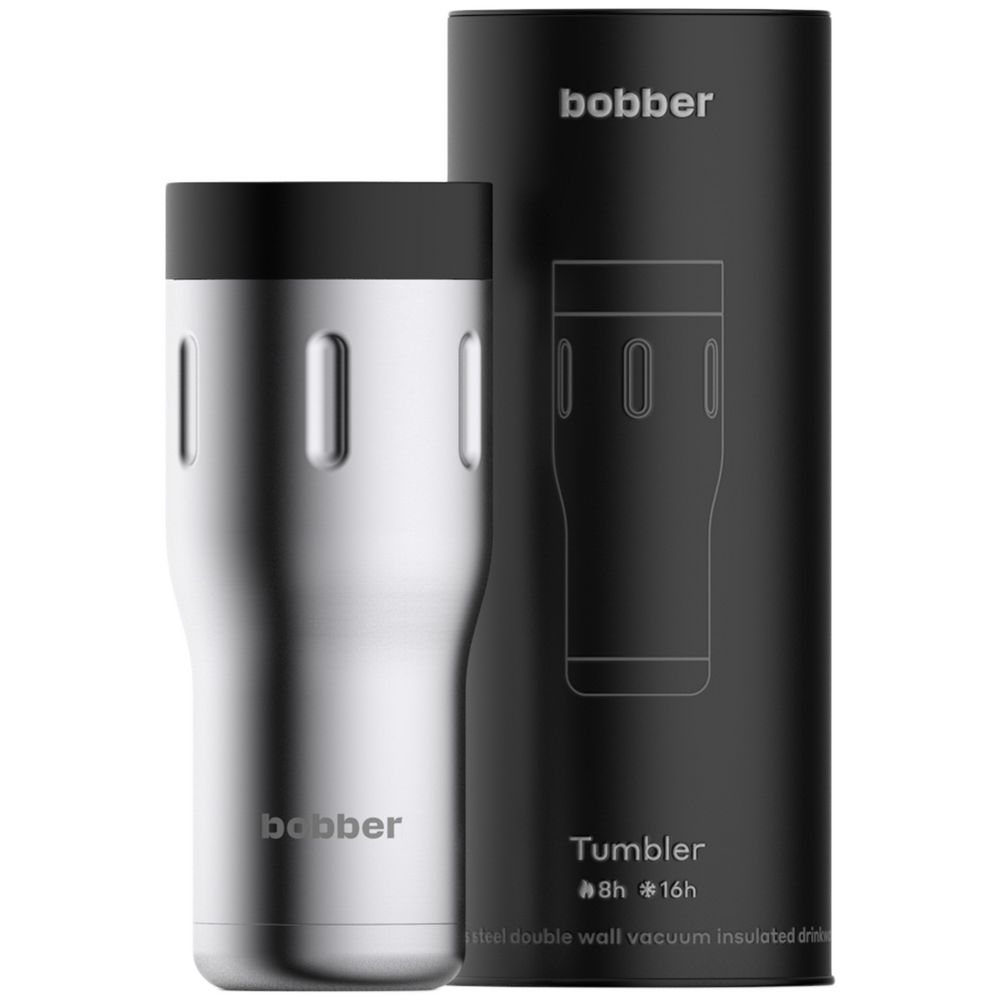 Термостакан Tumbler 470, вакуумный, стальной матовый-1