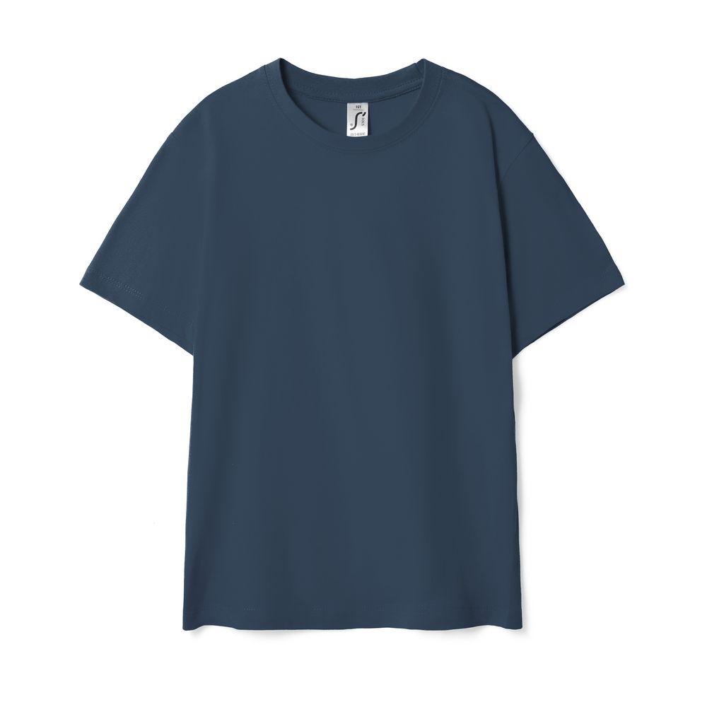 Футболка детская Regent Kids 150, синяя (джинс)-0
