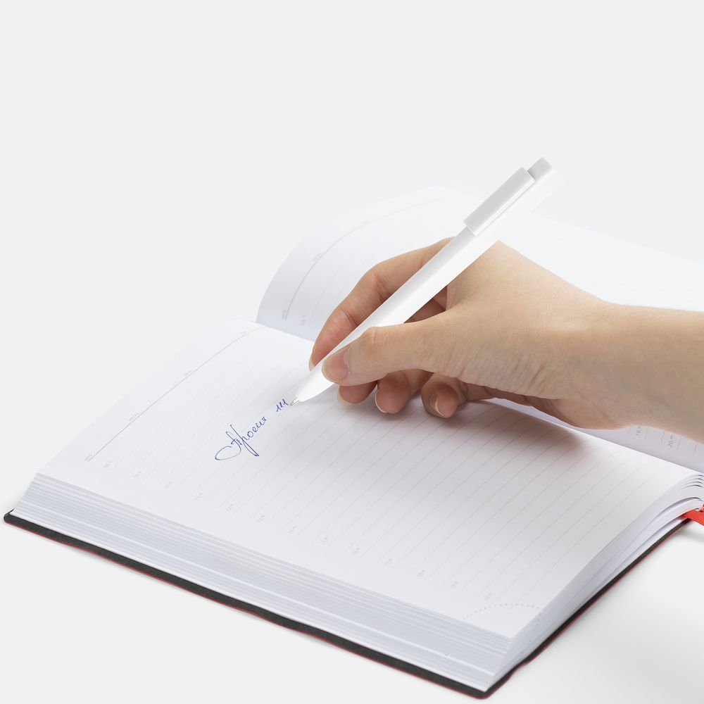 Ручка шариковая Swiper SQ Soft Touch, белая-2