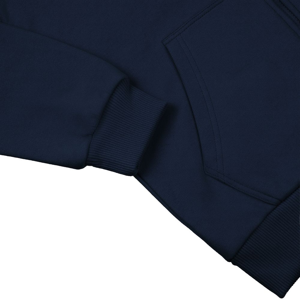 Толстовка на молнии с капюшоном Siverga Heavy 2.0, темно-синяя-3