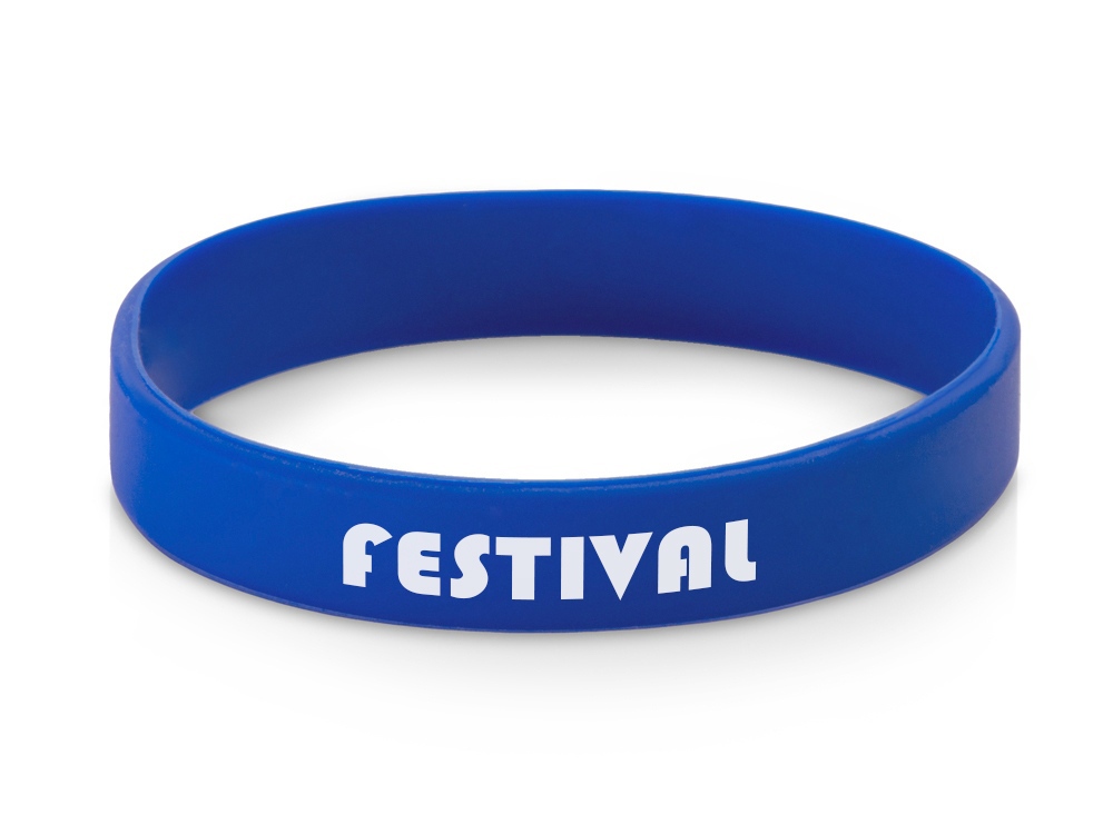 Силиконовый браслет Forest 202*12 мм, синий-0