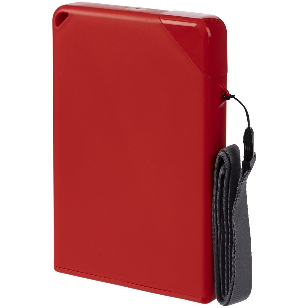 Плоская бутылка для воды Flacon, красная-2