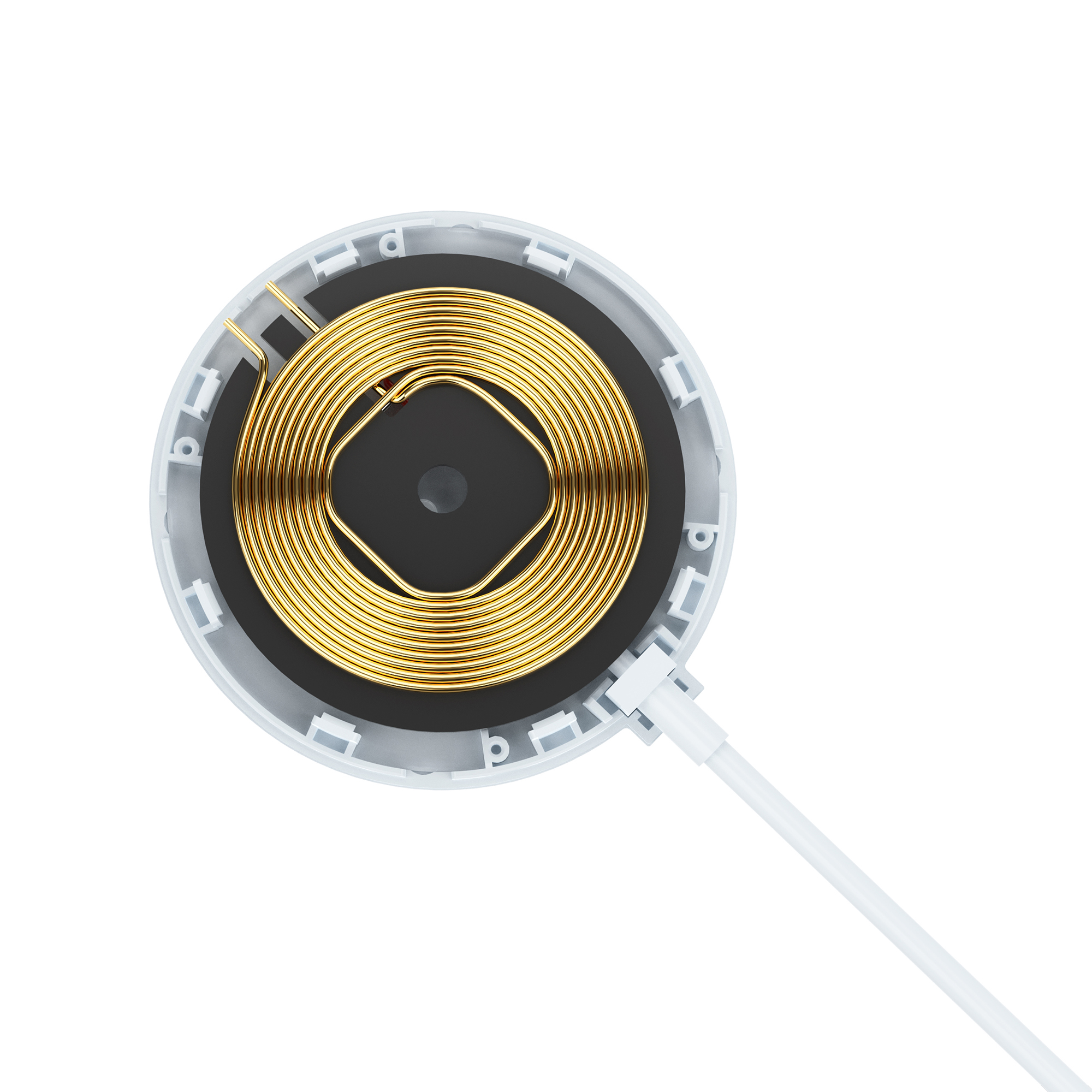 Беспроводное (15W) зарядное устройство "Sticker" с присосками-3