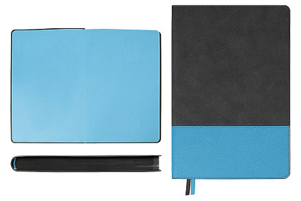 Ежедневник Flexy Treviso Nuba Sand Color А5, Серый/голубой-2