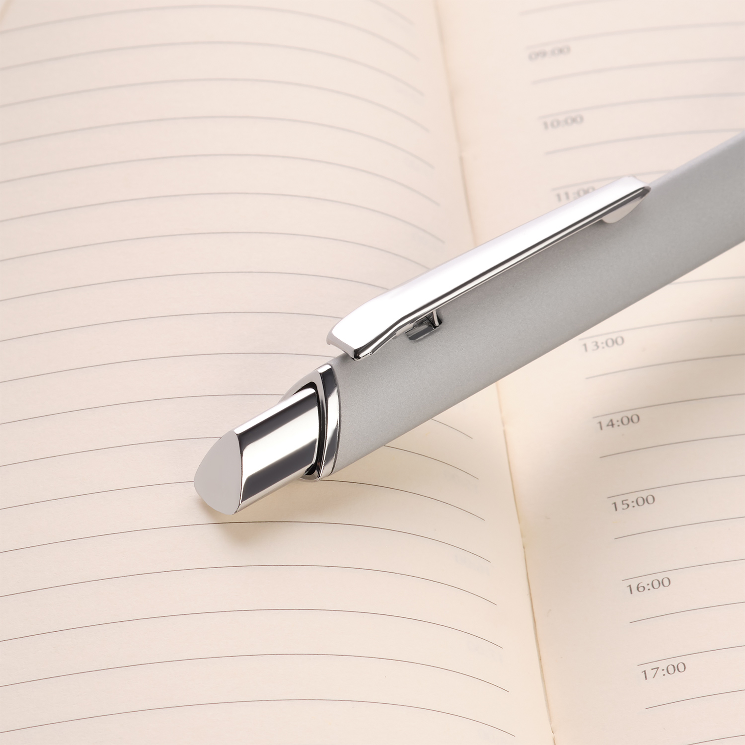 Шариковая ручка Пирамид Нео (Pyramid NEO), серебро-4