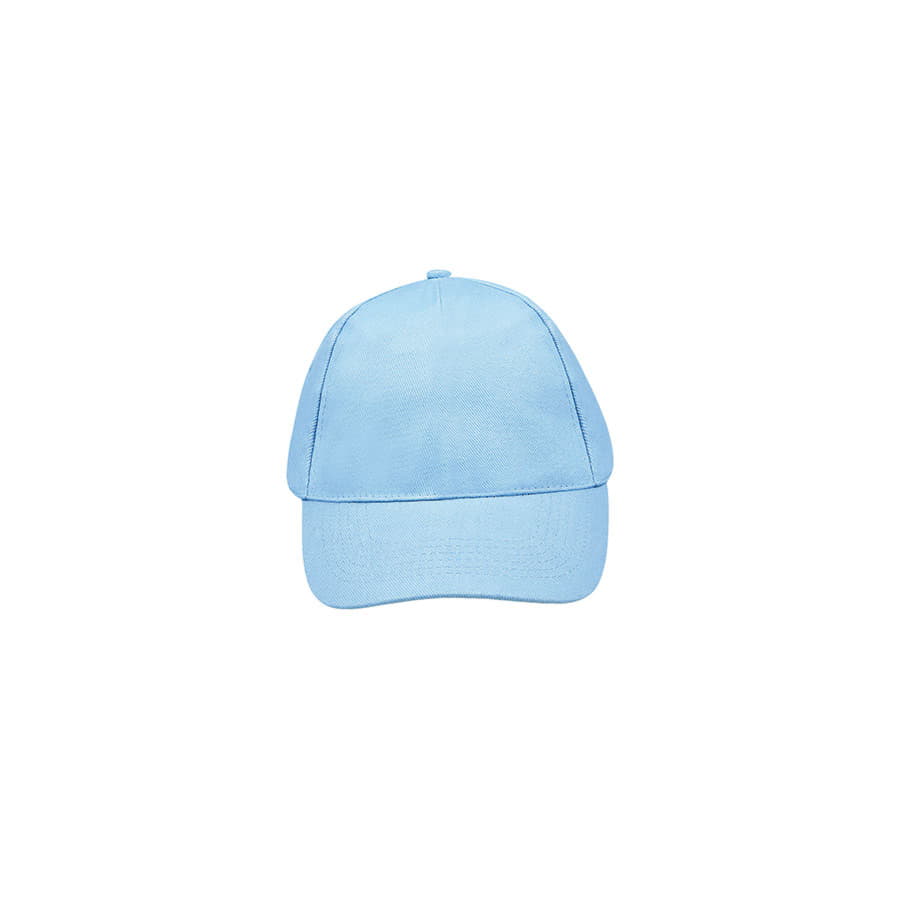 Бейсболка BUZZ, 5 клиньев, застежка на липучке, светло-голубой-2