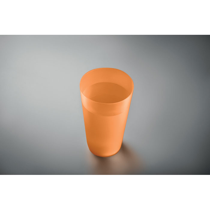Reusable event cup 500ml, прозрачно-оранжевый-1