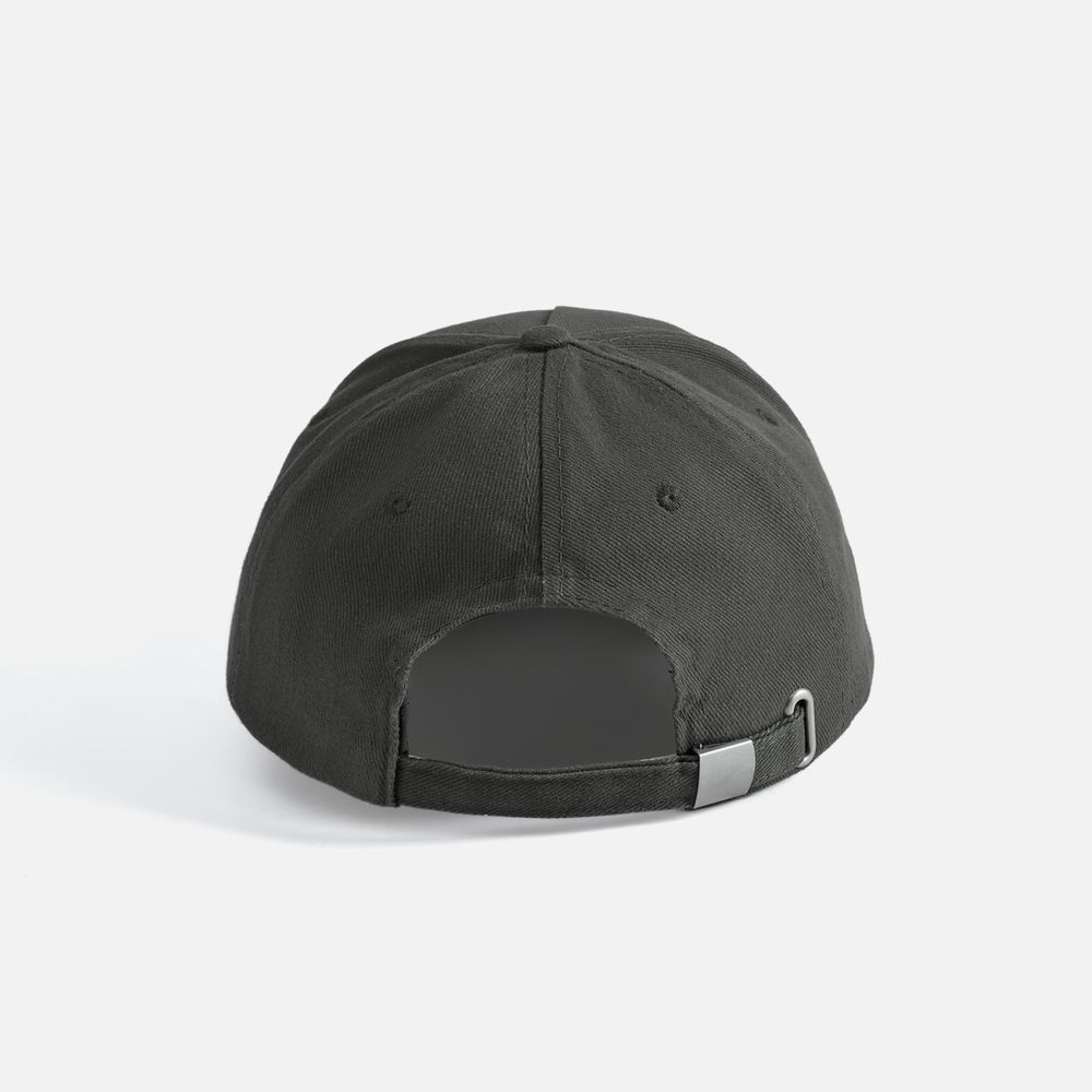 Бейсболка Long Beach, серая с оранжевым-2