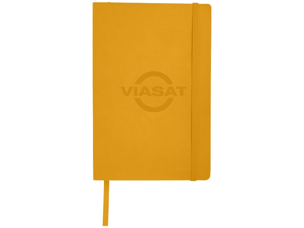 Классический блокнот А5 с мягкой обложкой, желтый-4