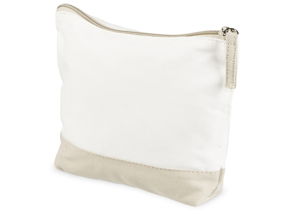 Косметичка хлопковая Cotton, белый/бежевый-0