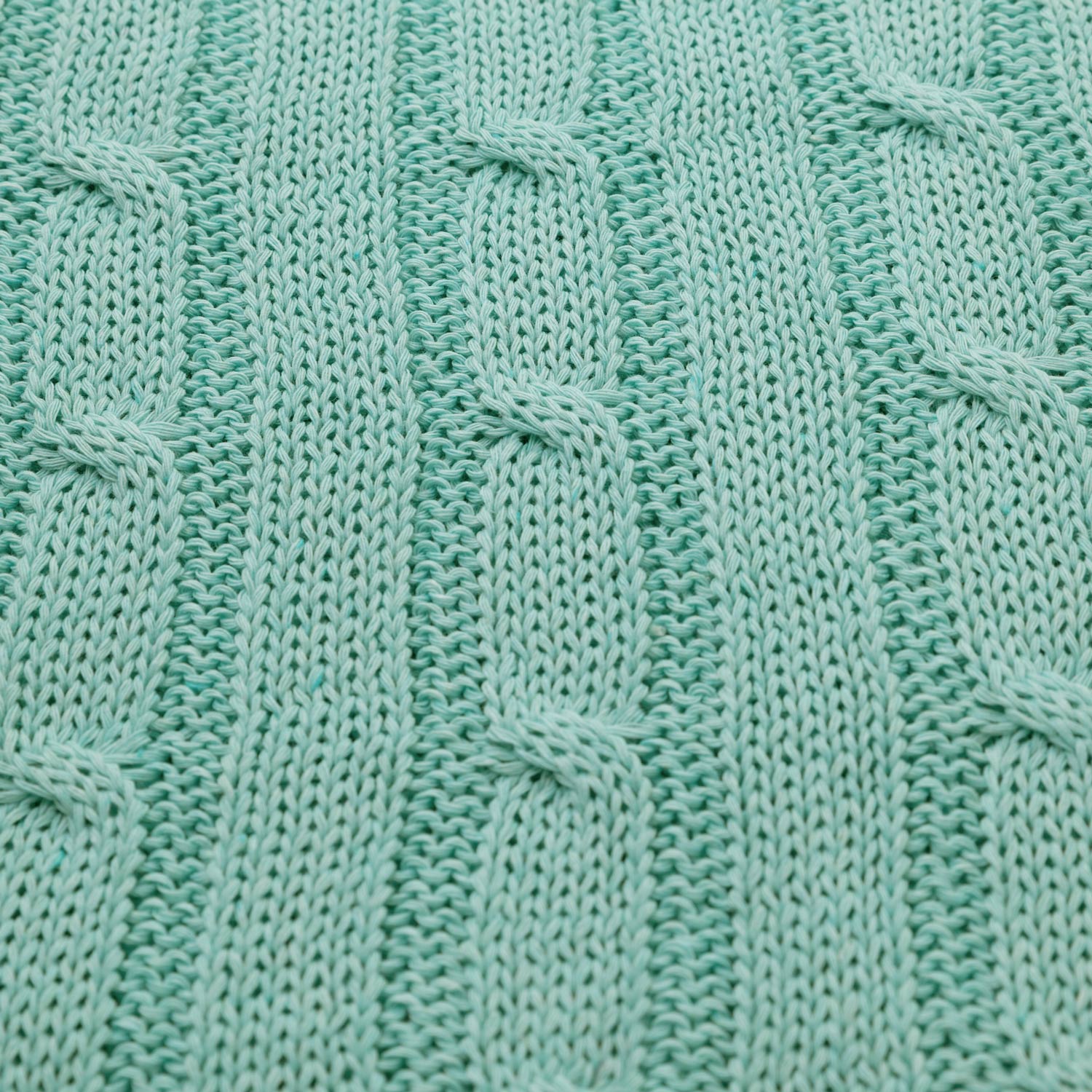 Плед Fado вязаный, аква (без подарочной коробки)-3