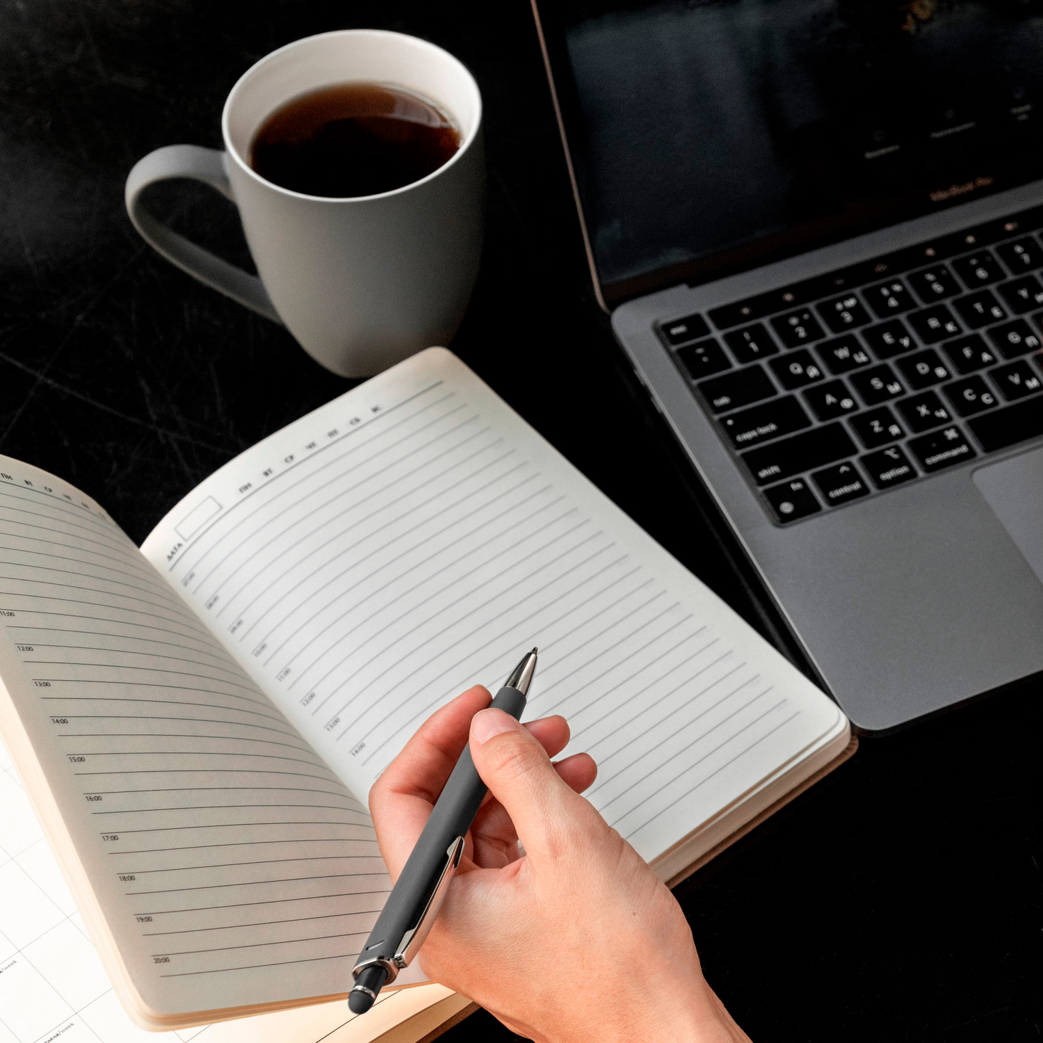 Шариковая ручка Quattro, серая-6