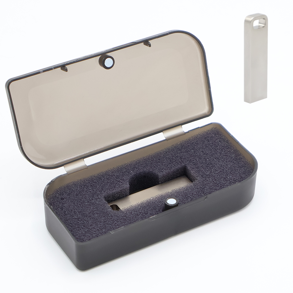 Флешка Rail 16 Гб в футляре, Серебристый-0