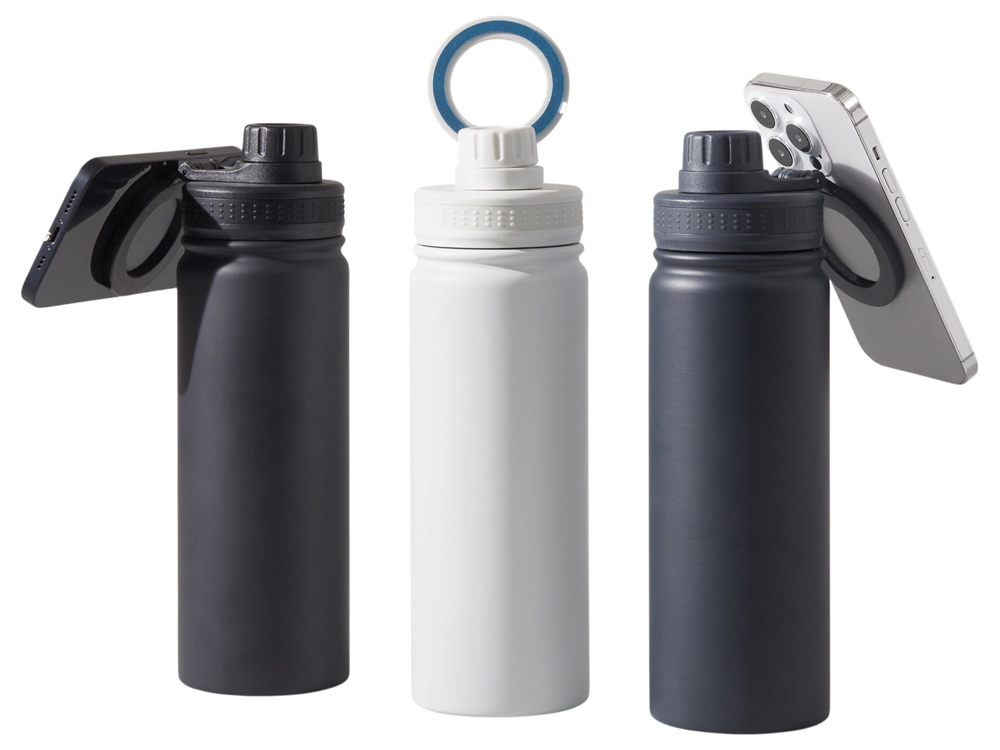 Вакуумная термобутылка с magsafe-держателем INSIDER, 600 мл, белый-12