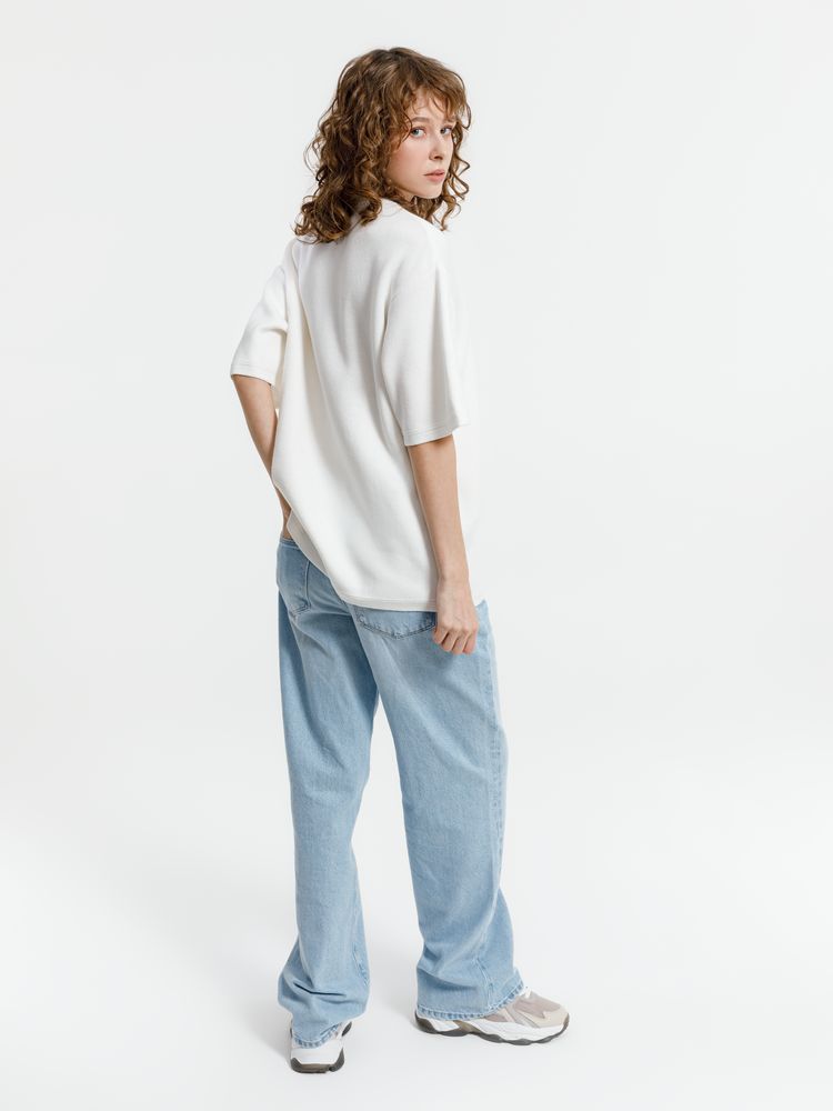 Джемпер с коротким рукавом Siluetti Volumica, молочно-белый-3