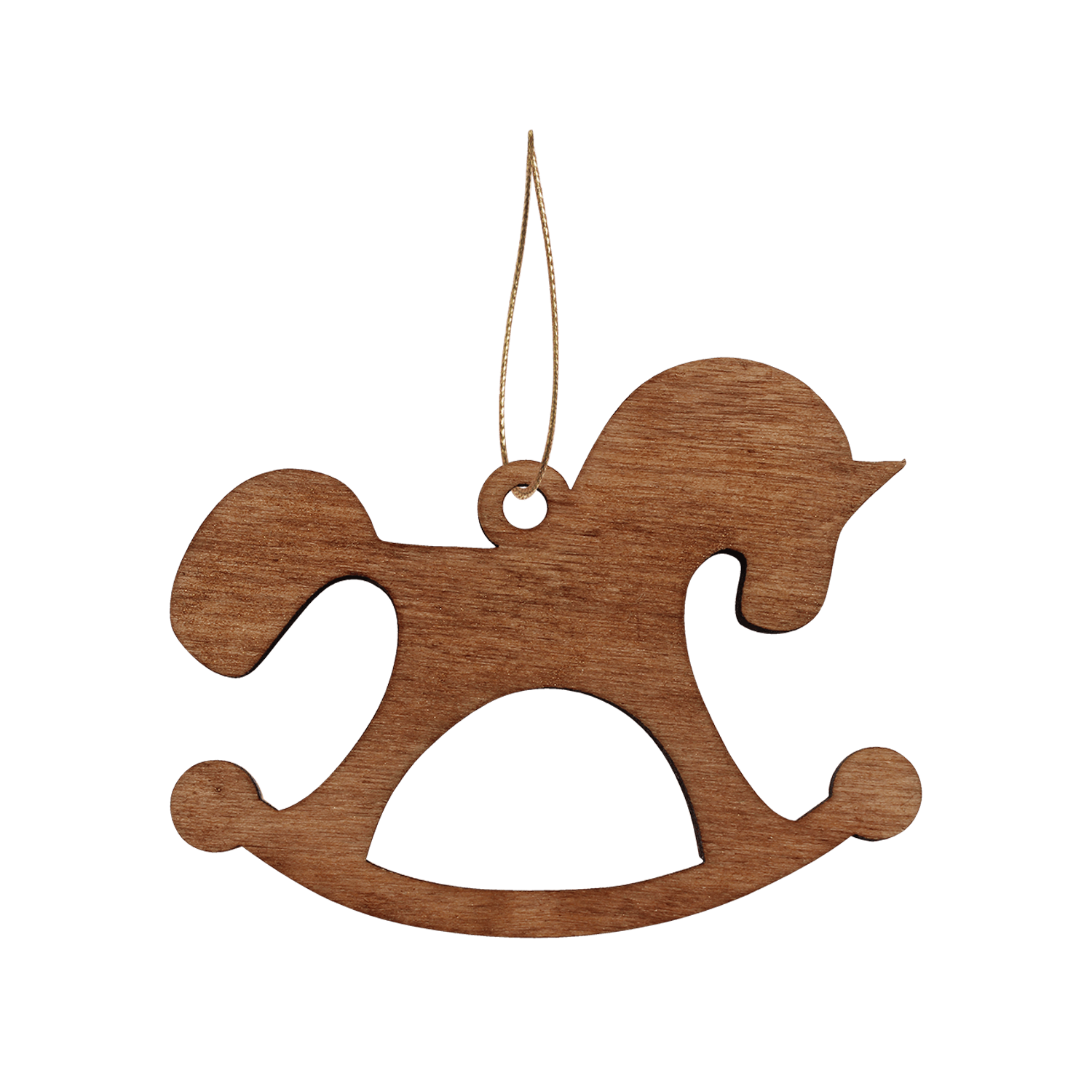 Ёлочная игрушка Лошадка (синий)-1