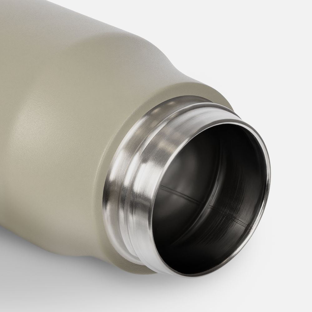 Термобутылка Tateyama, серо-бежевая-3