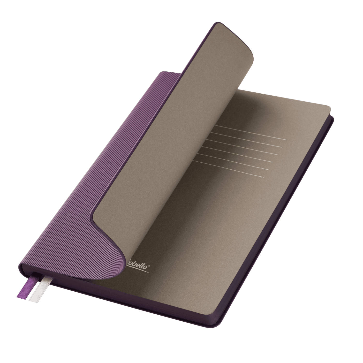 Ежедневник Рейн (Rain) недатированный, фиолетовый-0