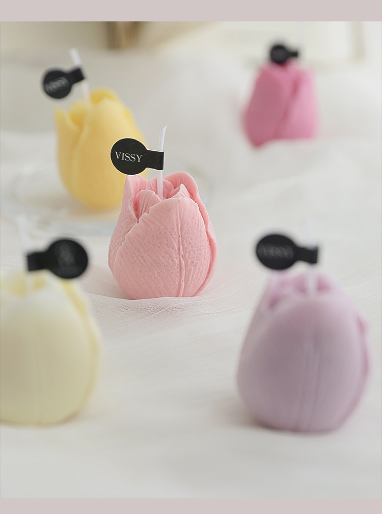 Свеча Тюльпан Оксфорд, Розовый-1