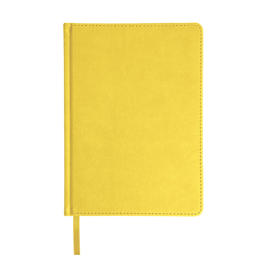 Ежедневник недатированный Bliss,  формат А5, в линейку, желтый-1