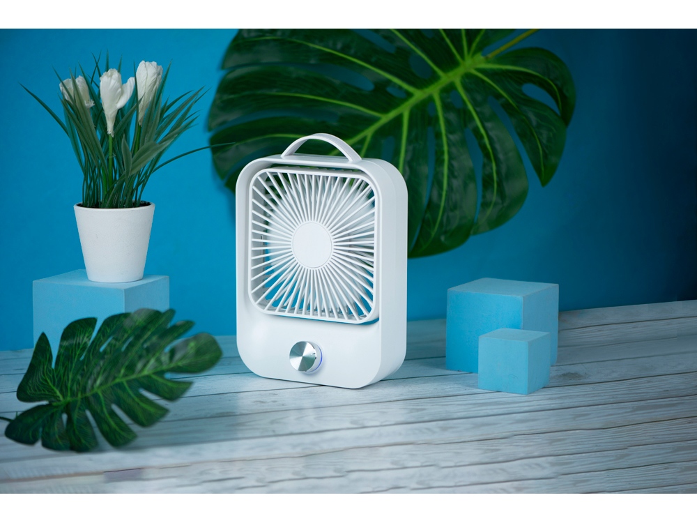 Настольный вентилятор с плавным регулированием скорости Circa, белый-10