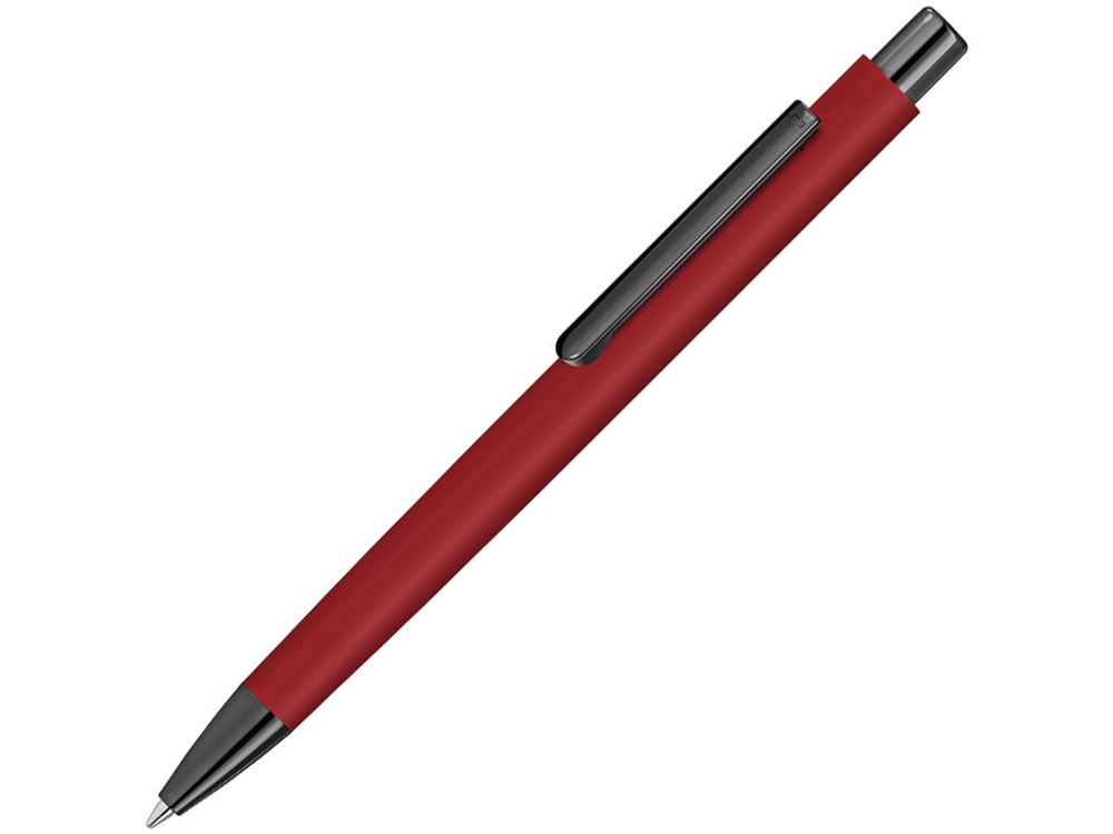 Металлическая шариковая ручка soft touch Ellipse gum, красный-0
