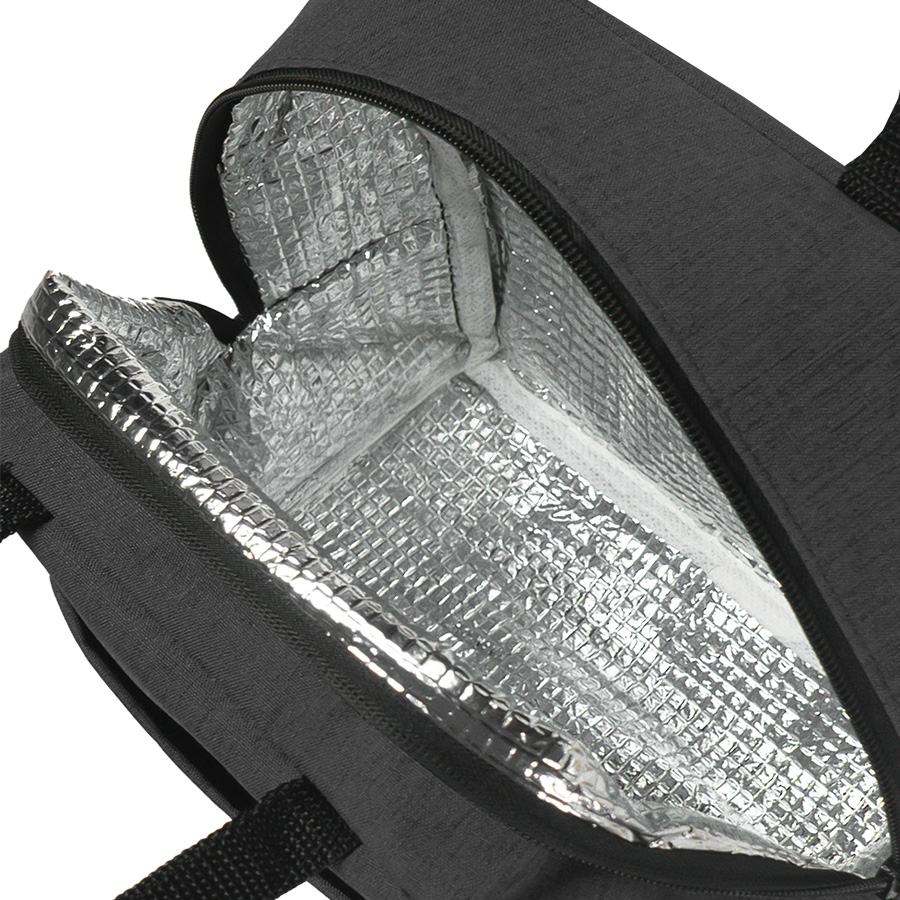 Термосумка "EAT", чёрный, 24 x 21 x 12 см, полиэстер 300D, черный-2