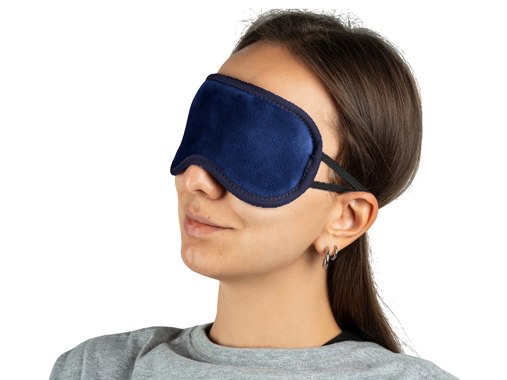 Маска для глаз Dream из полиэстер спандекс плюш, синий-3