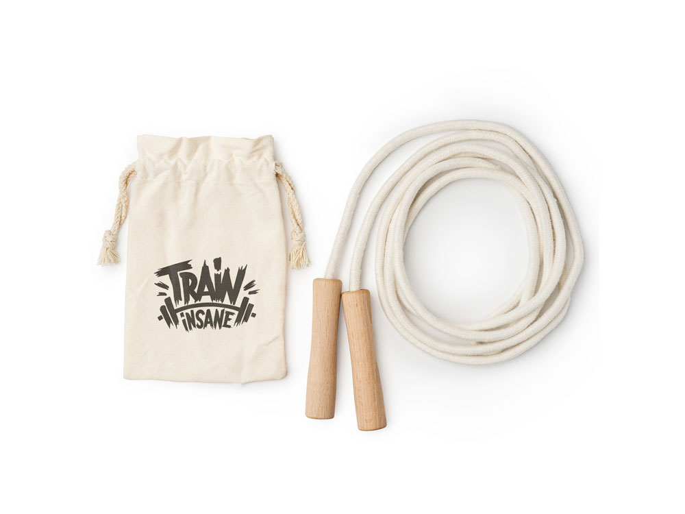 Скакалка REGINA из хлопка, бежевый-2