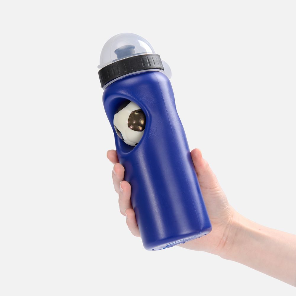 Бутылка с антистрессом Footballer, синяя-2