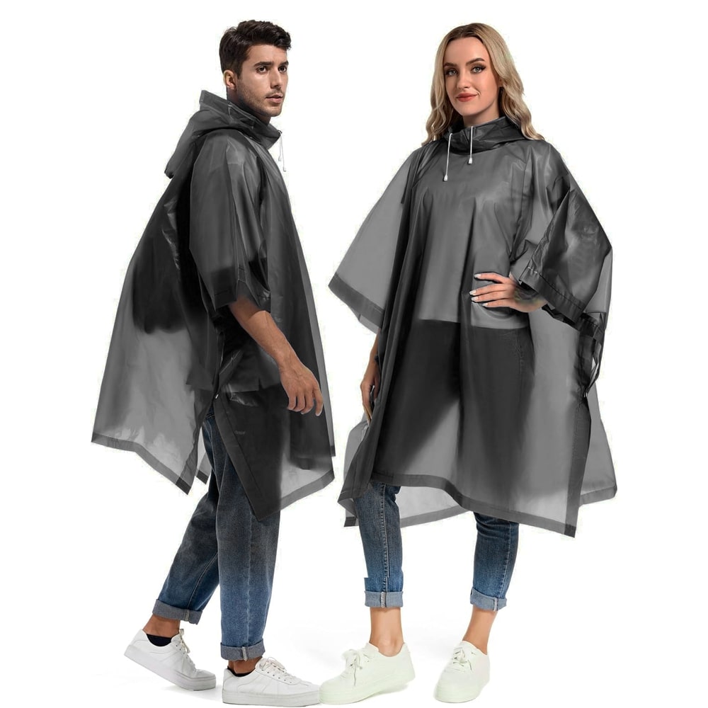 Дождевик-пончо Budget, Чёрный-1