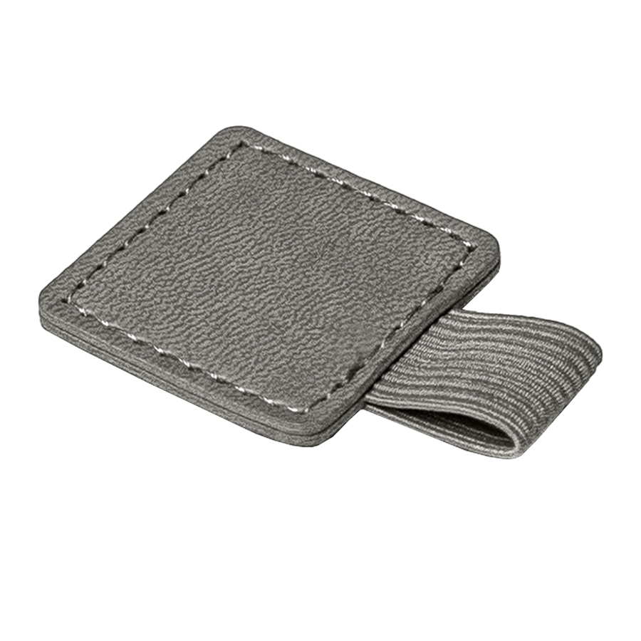 Держатель для ручки, серый, самоклеющийся, PU, серый-0